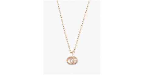 Icon 18k GG necklace in 18k rose gold 